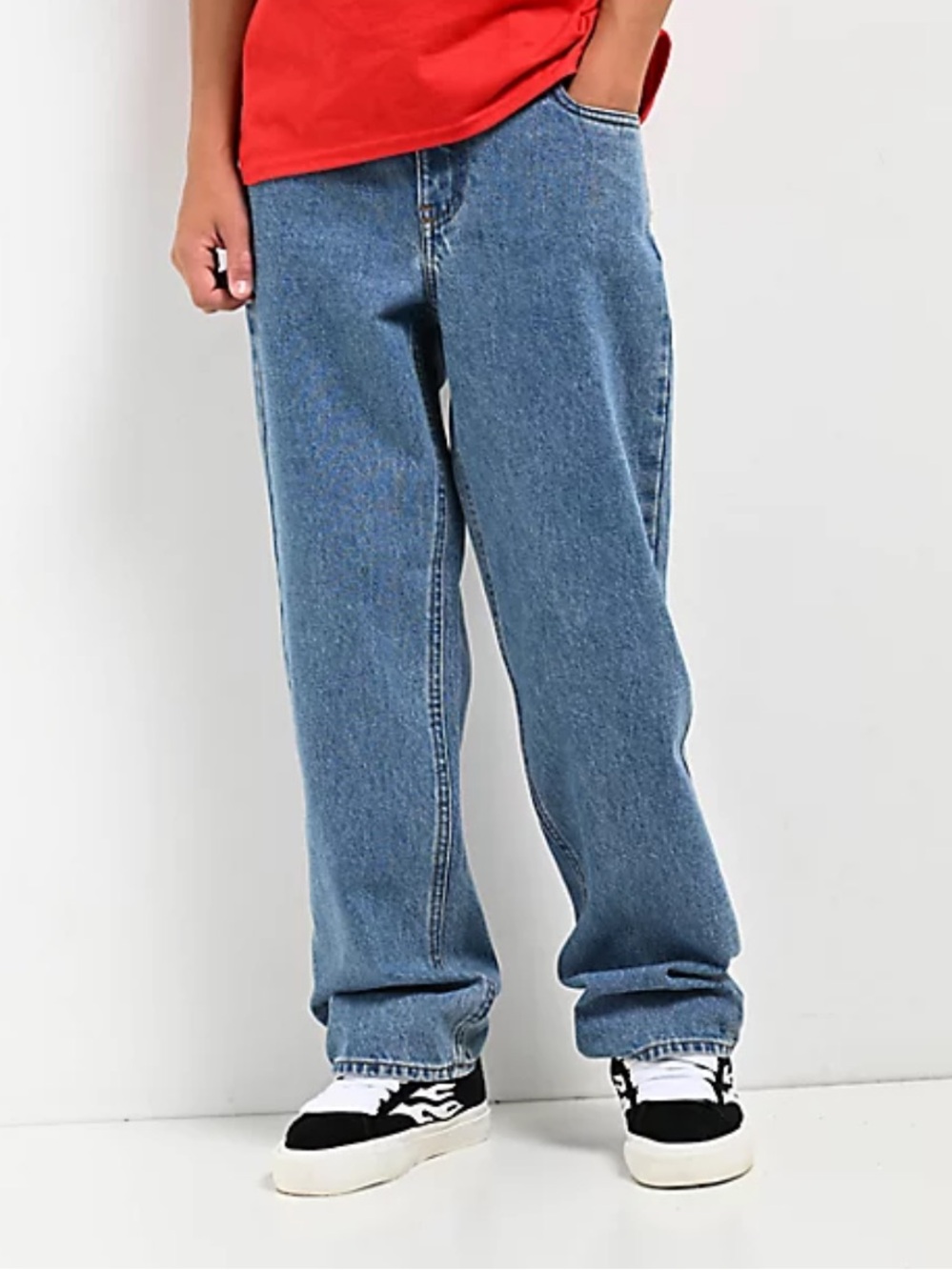 Empyre Kids Loose Fit Blue Denim Skate Pants NWOT